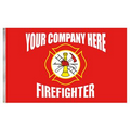 5' x 8' Firefighter Single Reverse Knitted Polyester Flag